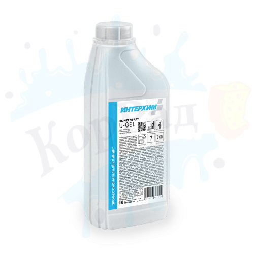 ИНТЕРХИМ Концентрат U-Gel, 1л, Гель-концентрат универсального средства очистки 