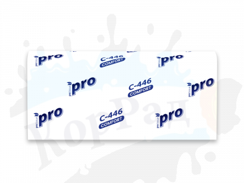 Полотенца бумажные листовые "Protissue", Z сложения, 1 слой,200 листов (240*215 мм), арт.С446