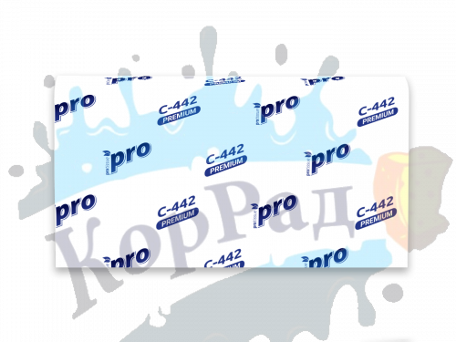 Полотенца бумажные листовые "Protissue", Z сложения, 2 слоя, 200 листов (240*215 мм), арт.С442