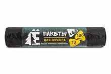 Мешки для мусора 120л. 10шт/рул Ромашка 25мкм