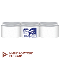 Бумага туалетная 215 м с центральной вытяжкой PROtissue (T8) PREMIUM, 2-сл, белая, 6шт С352