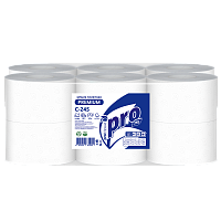 Бумага туалетная  "Protissue", 2 слоя, 120м, 960 л, 95*125мм ,арт. С245